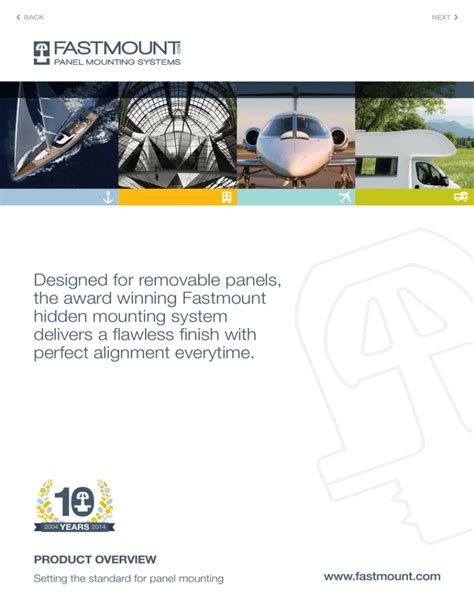 Designed for removable panels, the award winning Fastmount .